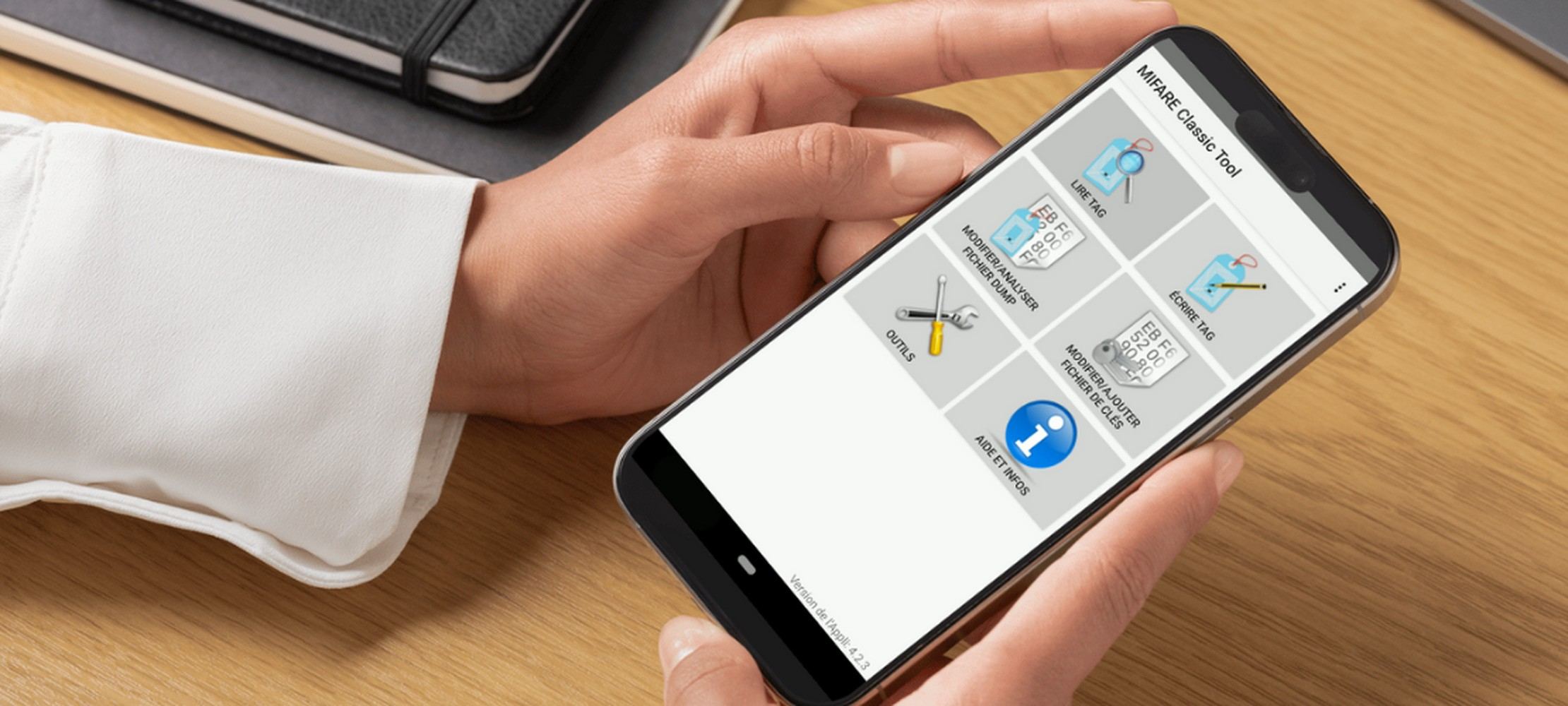 Application MCT sur smartphone Android NFC pour copier un badge d’immeuble RFID